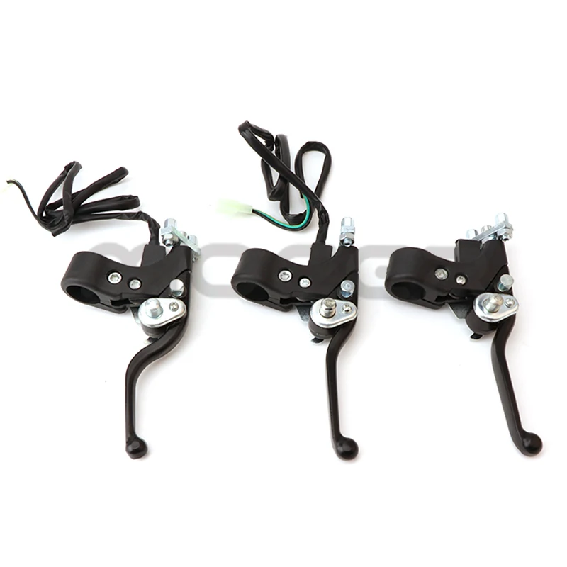 1 pair 7/8'' Right Dual Twin Minimoto Left Handle Brake Levers For 47cc 49cc Pocket Dirt Bike Gas Scooter Mini Moto ATV Quad