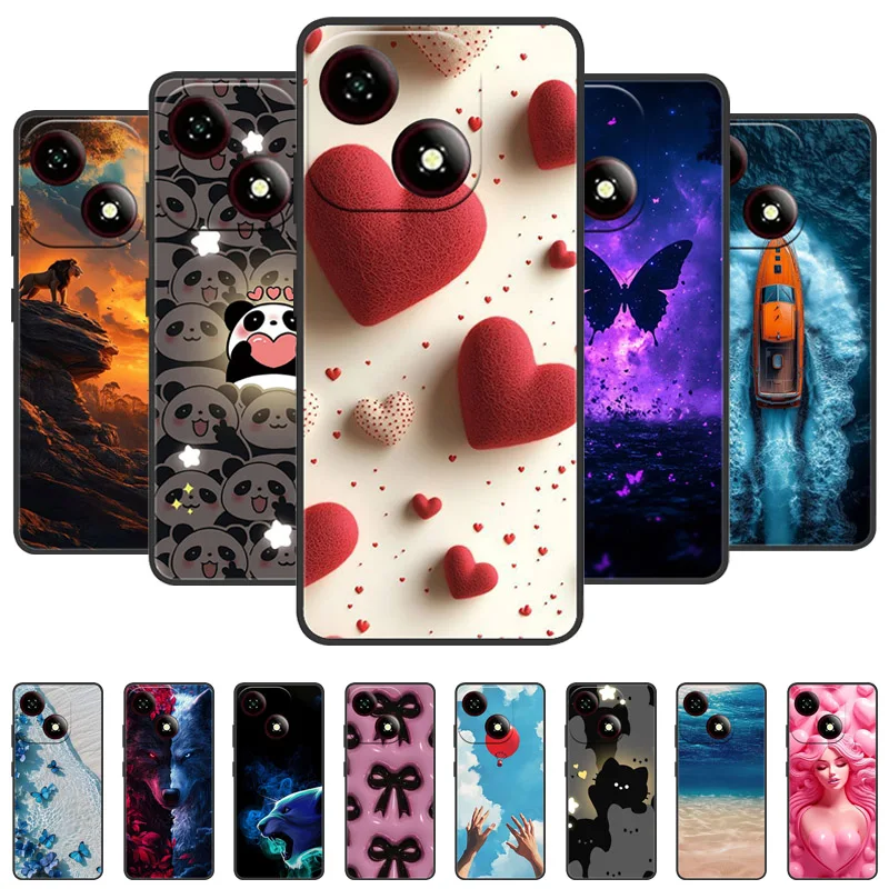 Cartoon Silicone Soft Phone Case with TPU Bumper