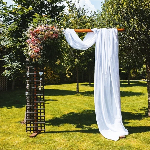 Drappeggio Chiffon Per Arco Nuziale 75x600 Cm - Decorazione Matrimoni, Feste E Palco - Foto 4