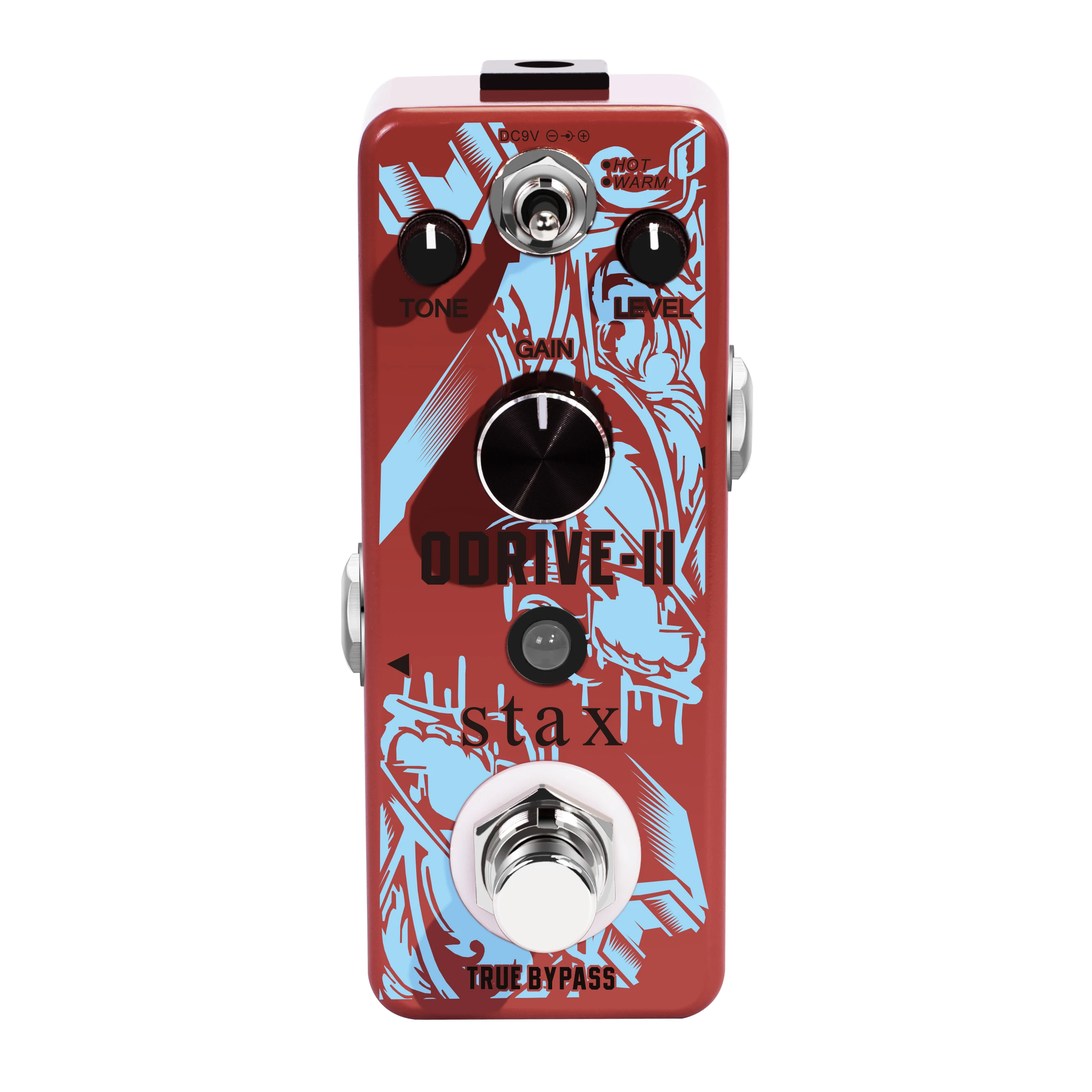 Stax LEF-302B ODRIVE-II Classical Electronic Overdrive Guitar Effect Pedal True Bypass2 Working Mode Full Metal Case movall mp 315 crazy screamer classical overdrive pedal effect hot warm modes true bypass electric guitar parts