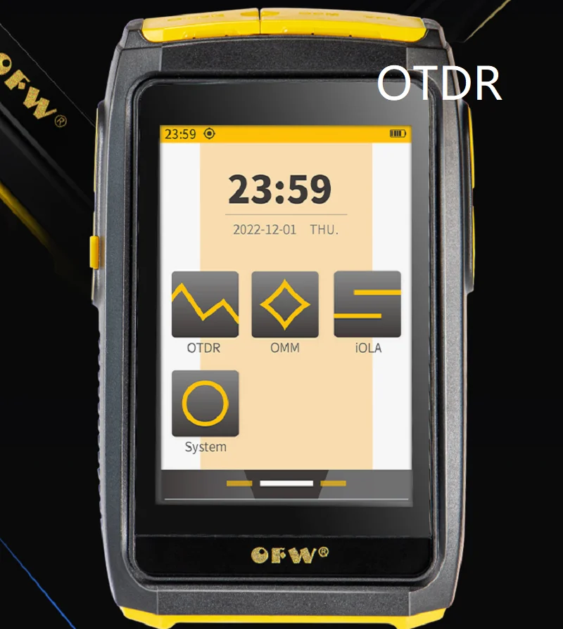 

Mini OTDR Active Fiber Live Test 1550nm 20dB 80KM Fiber Reflectometer otdr Touch Screen OPM VFL OLS Tester SC APC/UPC Connector