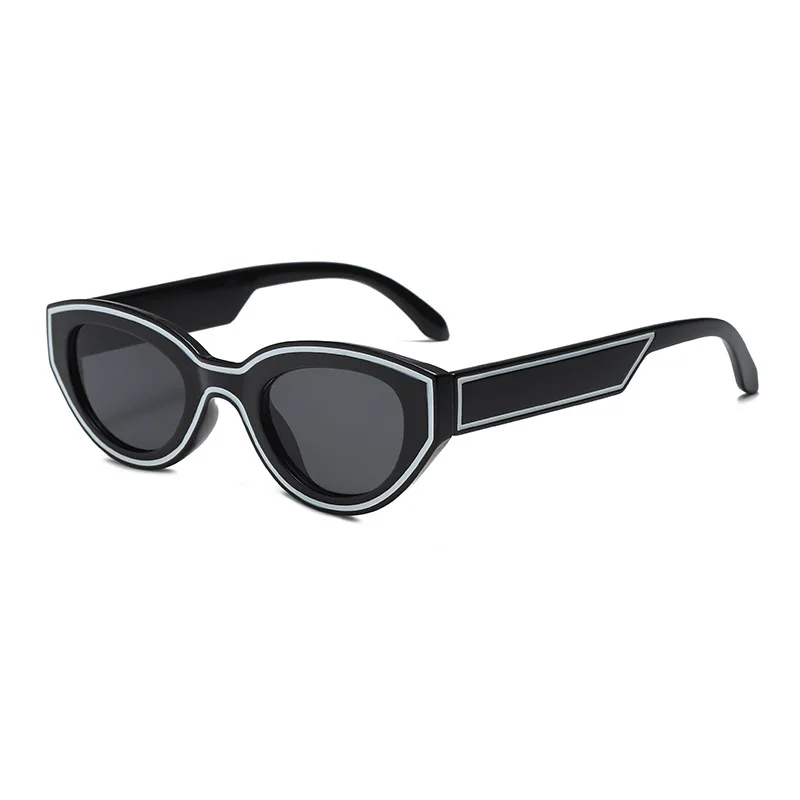 Neue Ankunft Platz Cat Eye Sonnenbrille Frauen Oval Vintage Marke Elliptische Sonnenbrille für Weibliche Shades Männliche Brillen Sonnenbrillen