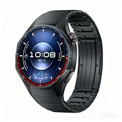 Premium Titanium Strap for Huawei Watch GT6 Pro - Sleek Metal Bracelet and Business Watchband (Black)