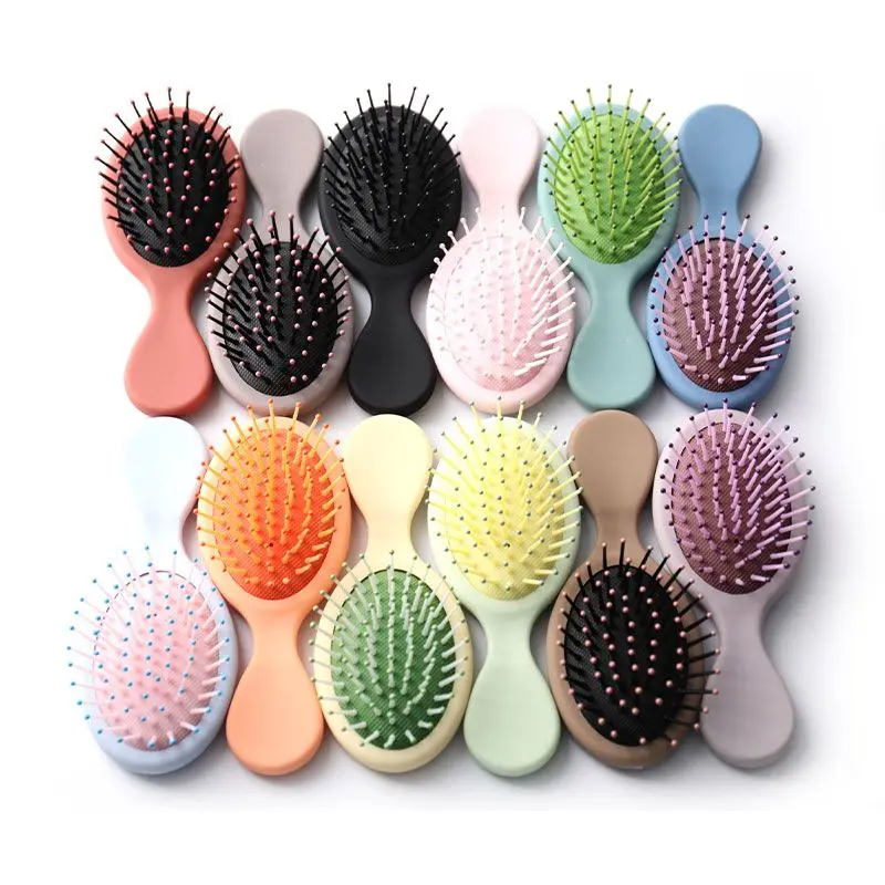

Travel Foldable Hair Comb with Mirror Brush Massage Anti Static Hair Comb Hairdressing Personality Hairpin Styling Combs Tool