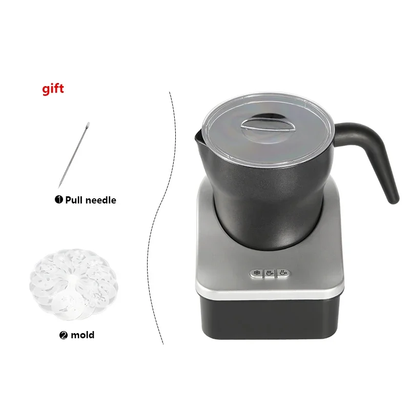 Electric Milk Frother Manual Household Small Coffee Milk Frother Commercial Automatic Milk Cap Machine 220v 500w 280E Upgrade 4