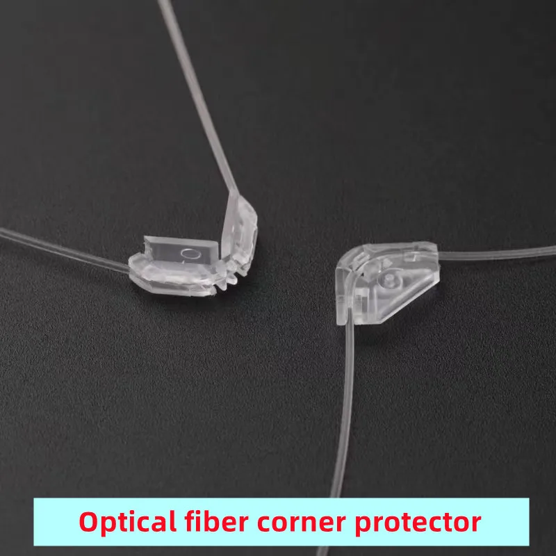 Transparent corner protector invisible optical fiber jumper, special indoor corner device, one pair for home use