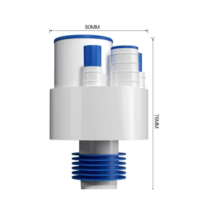 40/50/75 Kitchen Sewer Tees Three-in-One Sink Sewer Tees Joint Odor-Proof Water Purifier Drain Pipe for Sink Accessories