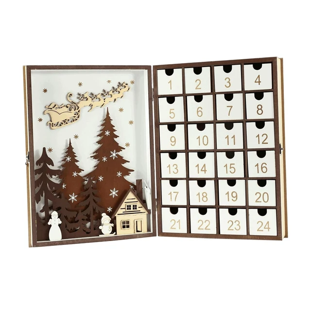 Calendar Decoration Home Decoration With Drawers Durable Reusable Advent  Calendar For Windowsill Bookshelf Holiday - Advent Calendars - AliExpress