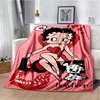 Cartoon  B-B-Bettys-boops Printed Blanket Picnic Blankets Warm Blanket Soft and Comfortable Blanket Home Travel 3