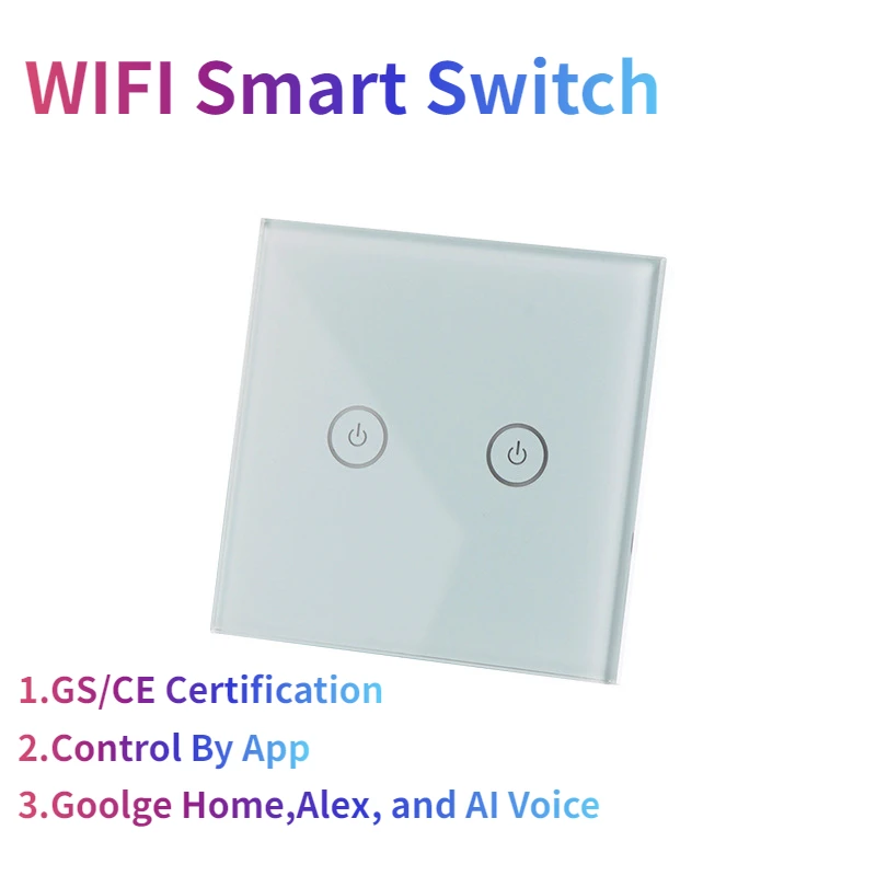 

Intelligent Electronic Wifi Switch Socket Home Wall Remote Control Intelligent Switch 100-240V 50/60Hz 10A