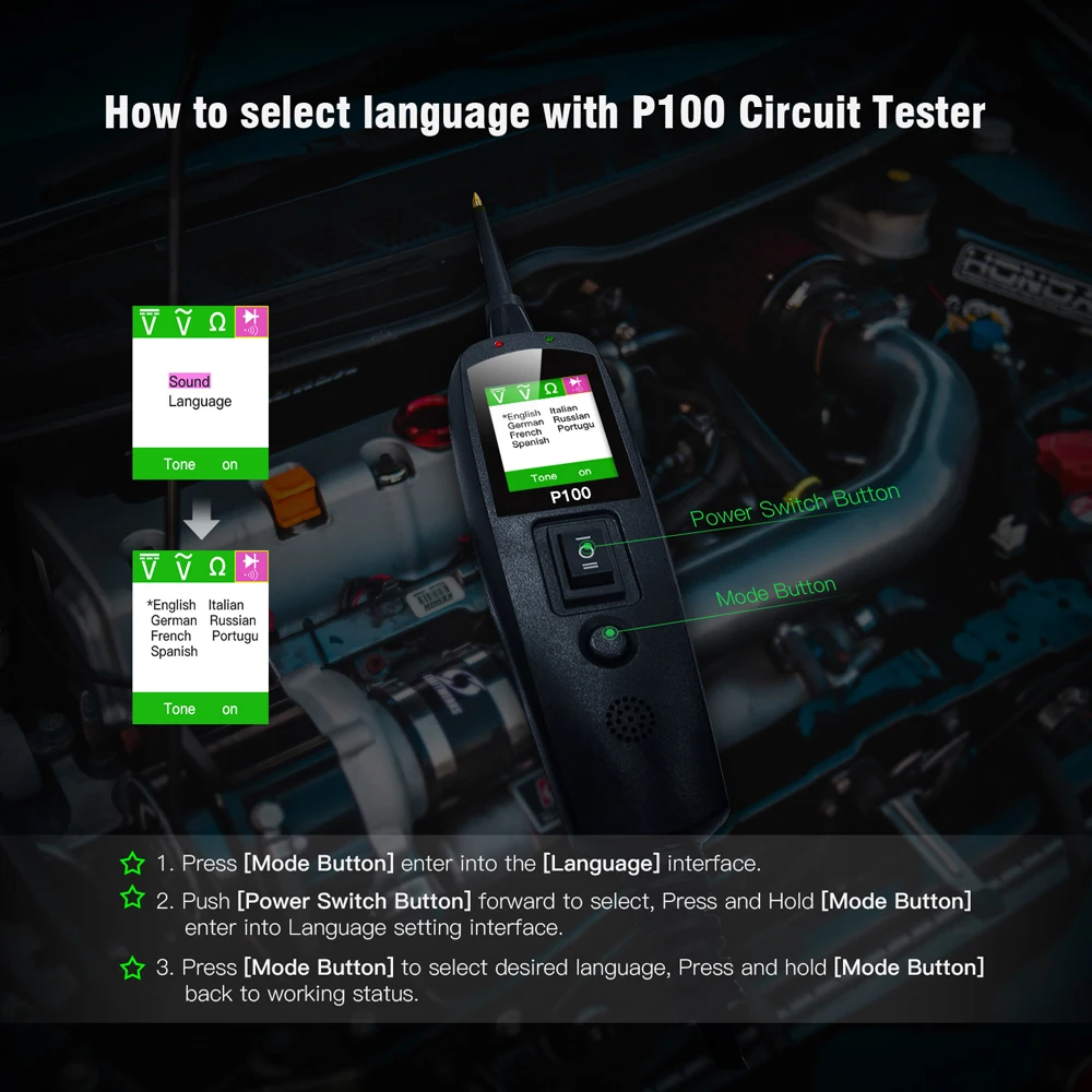 Car Circuit Tester Kit 12/24V Power Circuit Probe Voltage Resistance Testing Over-Load/Short Automotive Diagnostic Tool circuit tester kit