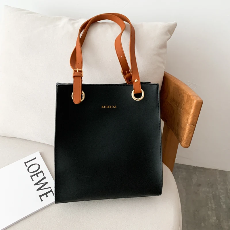 Women's Luxury Leather Handbag - Designer Fashion Tote with Top Handle