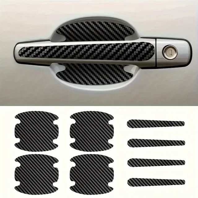 8PCS door handle sticker, scratch-proof car door protective sticker, door bowl protective film 1
