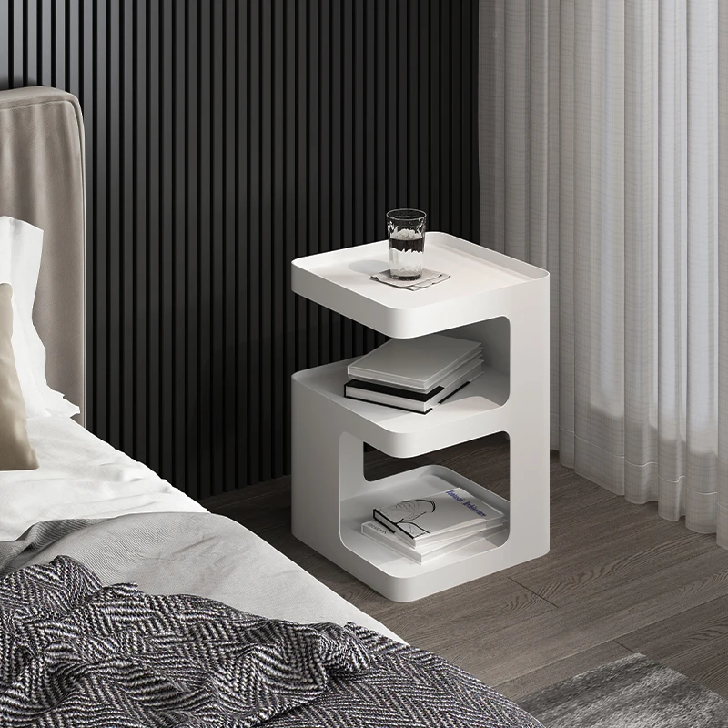 

Black Coffee Nightstands Bedside Tables Bed Side Nightstands Mobile Desk Filing Cabinet Corner Criado Mudo Modern Furniture