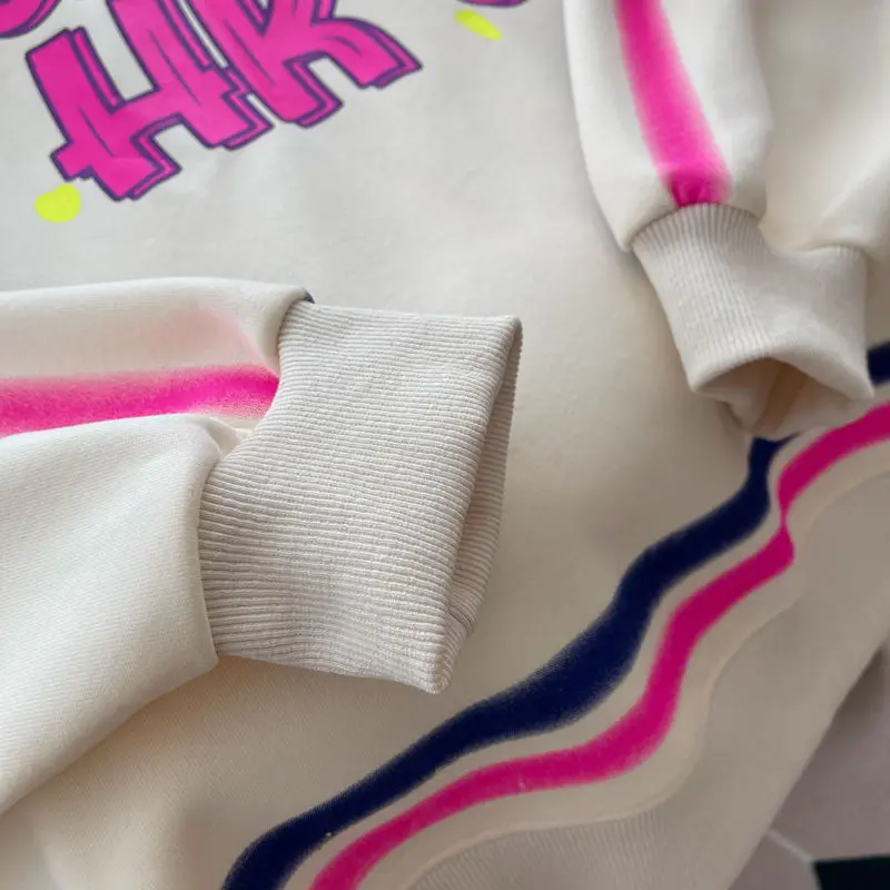 Oversized Women's Letter Print Thin Pullover Sweatshirt - true deals club