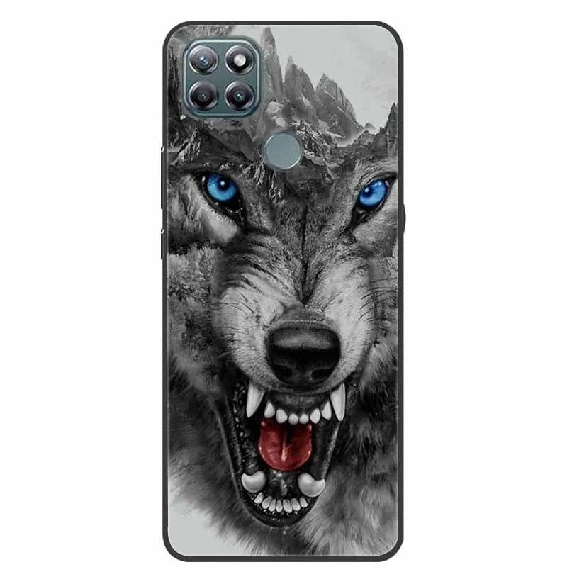 Lenovo K12 Pro Soft Silicone Wolf and Lion TPU Cartoon Phone Case - Lovely Design Protective Cover