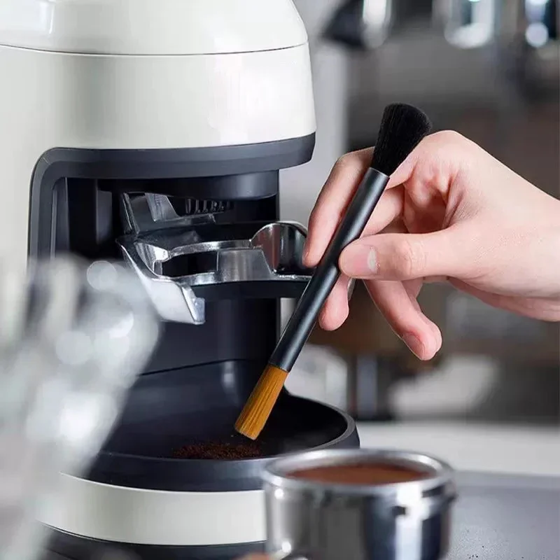 Soft Bristle Coffee Bar Counter Cleaning Brush Tool for Grinder Semi-automatic Coffee Machine Powder Cleaning Brush