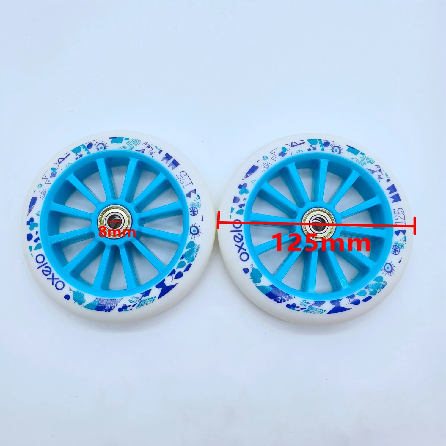 Premium Scooter Accessories: Versatile Skate Wheels, 2-Pack