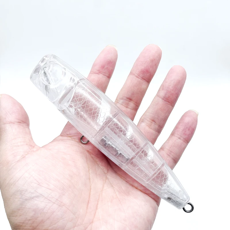 THRITOP Big Popper Fishing Lure Hard Bait Unpainted Minnow DIY Sea TPNK25 Fishing Tackles 130MM 54G 1PCS