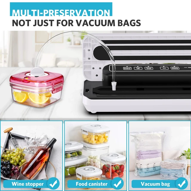 Konyhai Vákuumtömítő Erős Sous Szivattyúzó Geasser Tömítőgép Kannák Vákuumcsomagoló Élelmiszer -Tároláshoz Száraz És Nedves Módok Csomagolás - Image 4
