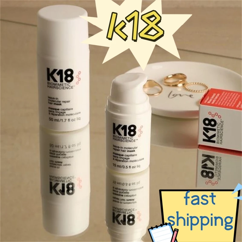 

New K18 Leave-In Molecular Repair Hair Mask Damage Restore Soft Hair Scalp Science Treatment Hair Condition 50ml Nourish Care