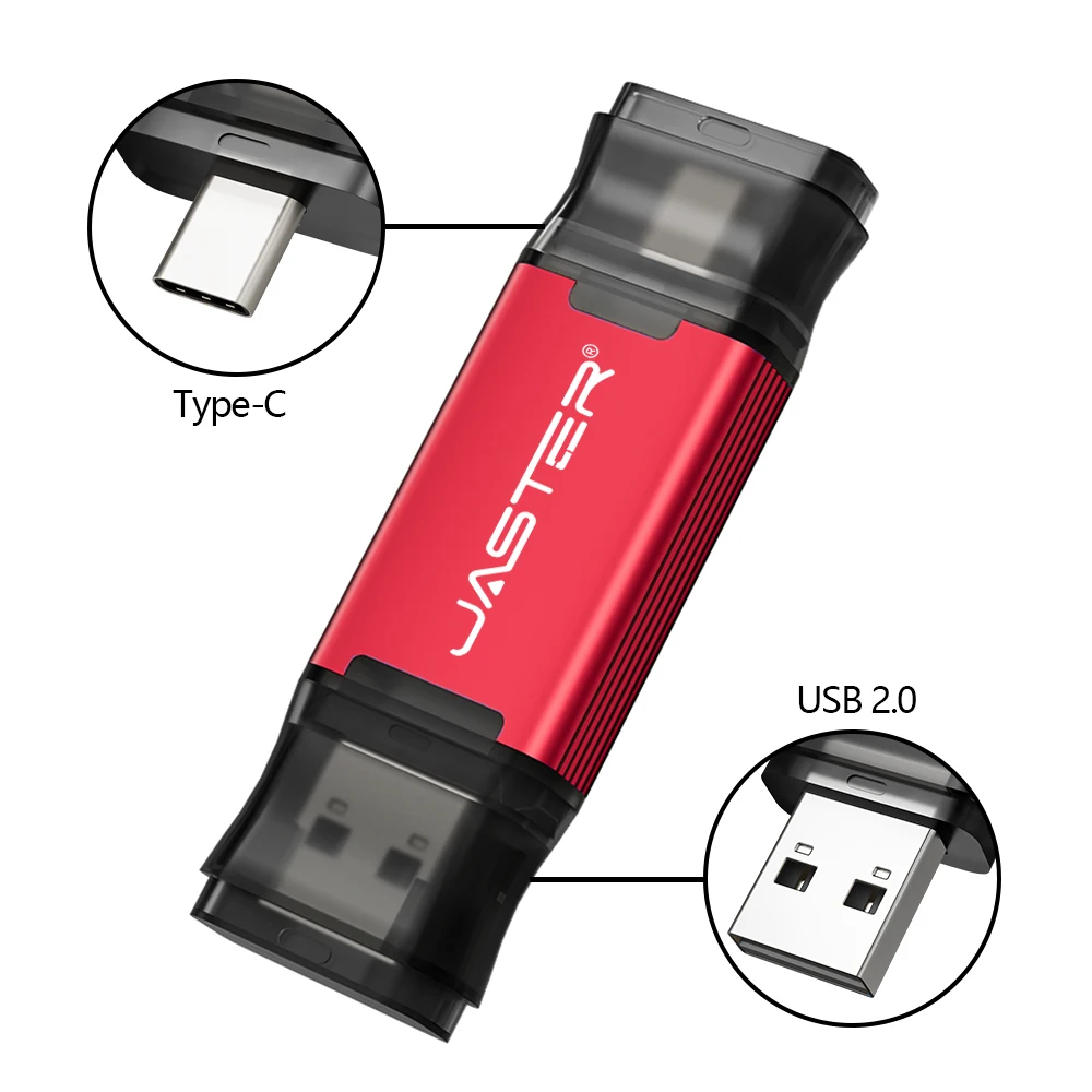 타입-C 펜 드라이브 64GB 2 in 1 OTG USB 플래시 드라이브 미니 메모리 스틱 32GB 휴대폰용 USB-C 스틱 창의적인 선물용 펜드라이브 16GB 8GB