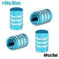Sky Blue Valve Caps