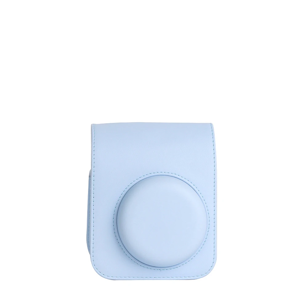 Custodia Per Fujifilm Instax Mini 12 - Borsa In Pelle Con Tracolla E Album Foto, Blu - Foto 14