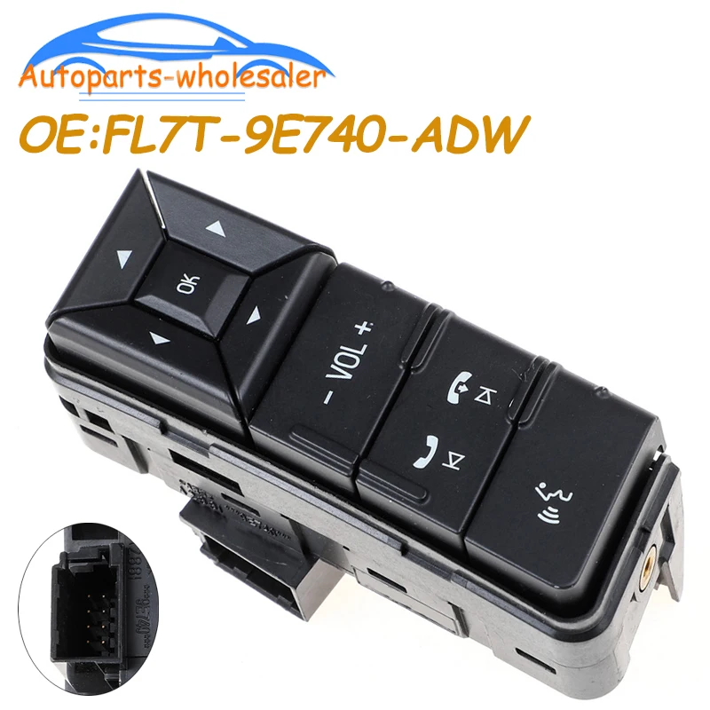 Car Accessories Cruise Control Steering Wheel Button Switch FL1T-9E740-ADW For