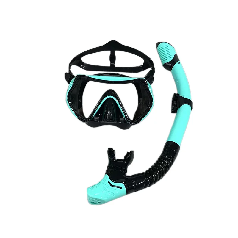 QYQ Diving mask Professional Snorkel Diving Mask and Snorkels Goggles Glasses Swimming Easy Breath Tube Set Snorkel Mask