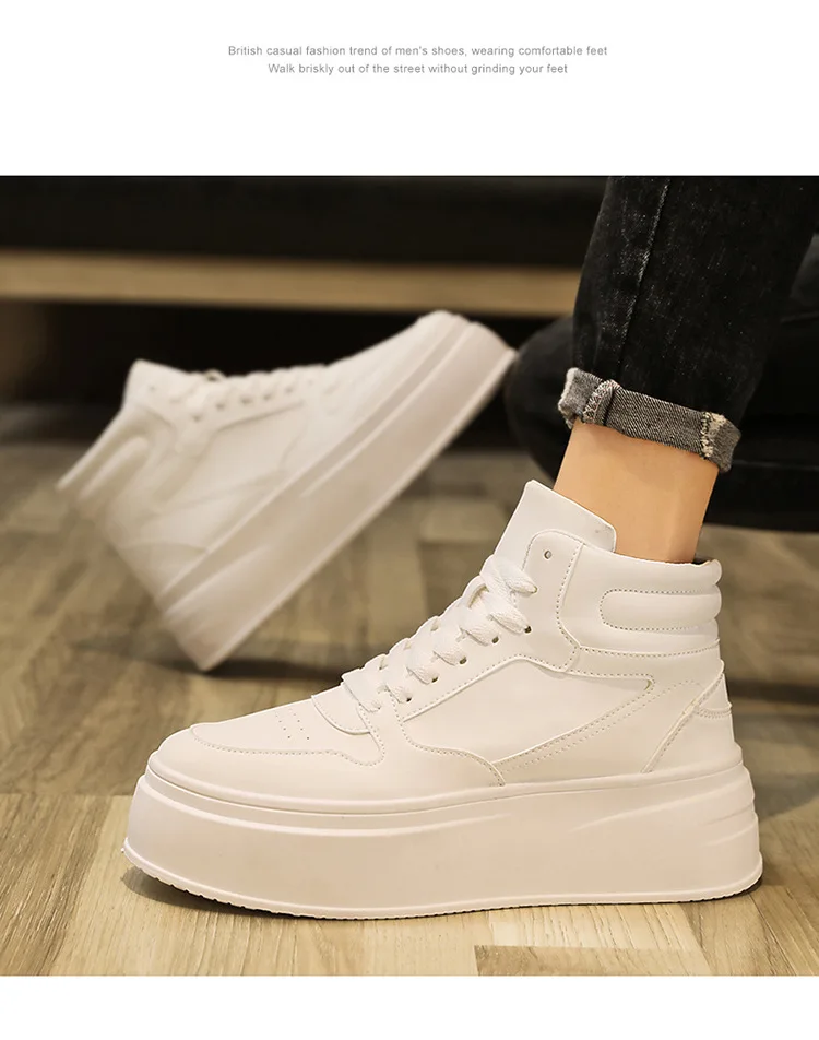 Men's Autumn Casual Platform Ankle Boots High-top Trainers_voghion.com