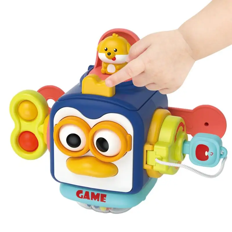 

Montessori Activity Toy Penguin Shape Interactive Fidget Toys For Kids Sensory Kids Toys Hand Eye Coordination Educational Toys