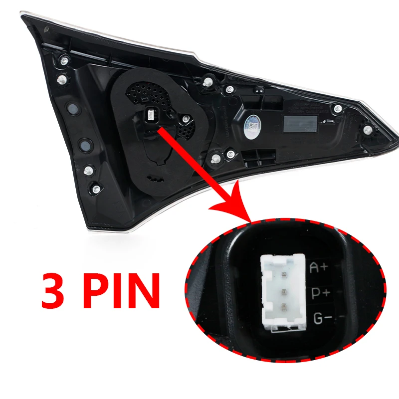 Achterlichten Voor Toyota Voor RAV4 2016 2017 2018 Led Achterlicht Achter Waarschuwing Rem Mistlamp Richtingaanwijzer Lamp Auto Achterlicht Accessoires (Kleur : Inner L