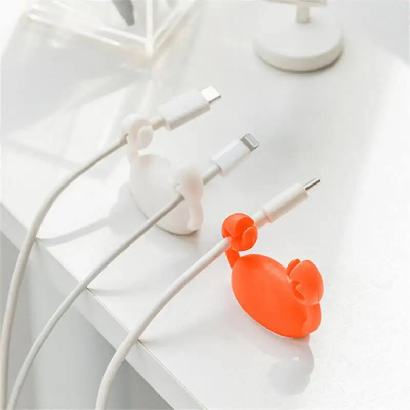 

Крючок для намотки катушек, милый простой в использовании, эффективное управление линиями проводов, прочный клейкий прочный органайзер для кабелей, фиксатор