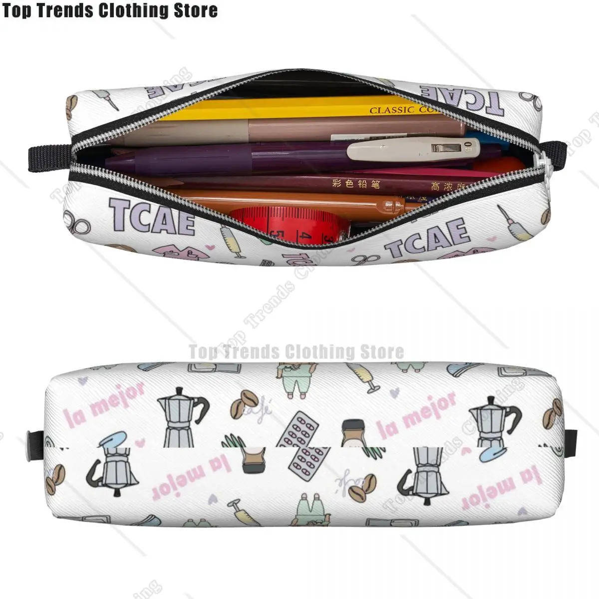 Enfermera En Apuros, estuche para lápices de médico y enfermera