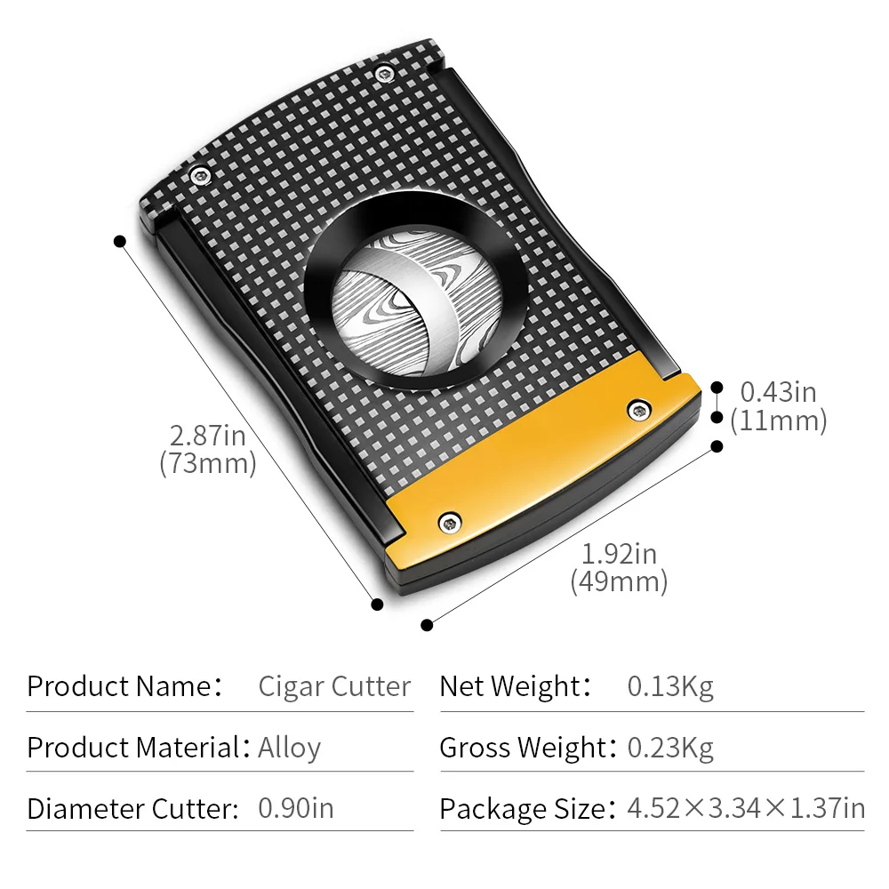 Cigar Cutter Stainless Steel Blade Cigar Scissors Christmas Gift Package with Logo Multiple Styles Sharp Portable CLE-2023IB 6