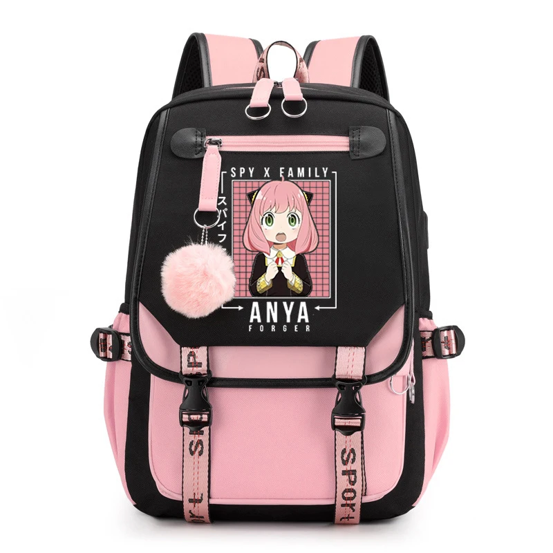 

Рюкзак для девочек и мальчиков, школьный ранец в Корейском стиле с героями аниме «шпионская семья Икс» для косплея, Y2k