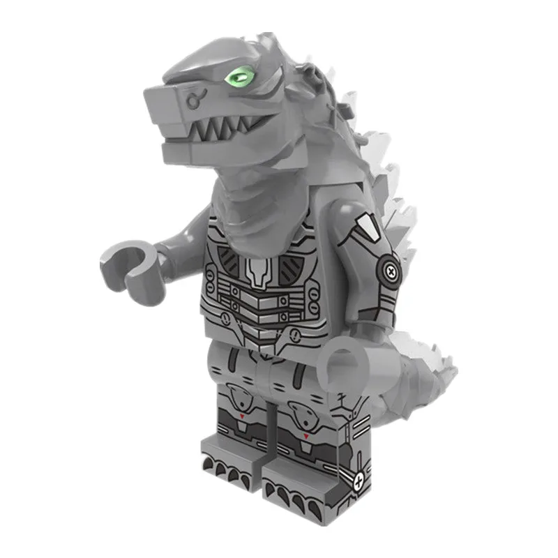 thumbnail image 1 of Figuras de acción de animación en miniatura de la serie de películas Godzilla, bloques de construcción de dinosaurios grandes, MonsterKing, regalo para niños, 1 of 5