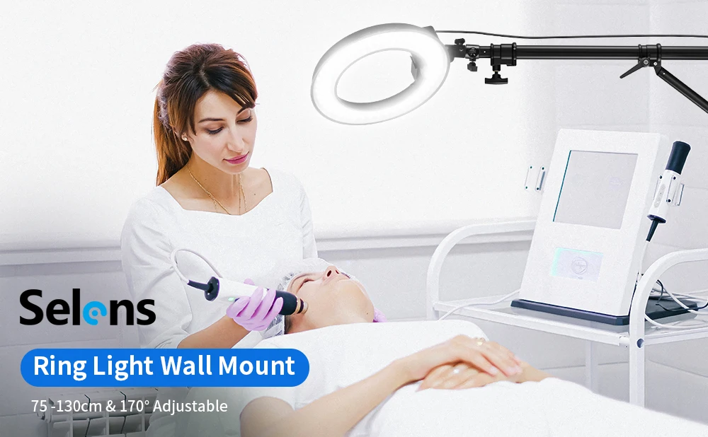Description Picture 2 of itemSelens New Wall Bracket Camera Mount tripod Base Adjustable Arm Photo Studio Kits Photography Accessory For Softbox Ring Light
