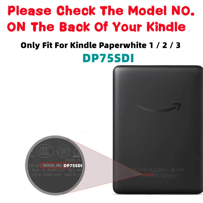 Estojo Magnético para Kindle Paperwhite 5ª 6ª Geração 2013 2023 Paperwhite Dp75sdi Ey21 Polegada Ebook E-reader Capa - Imagem 4