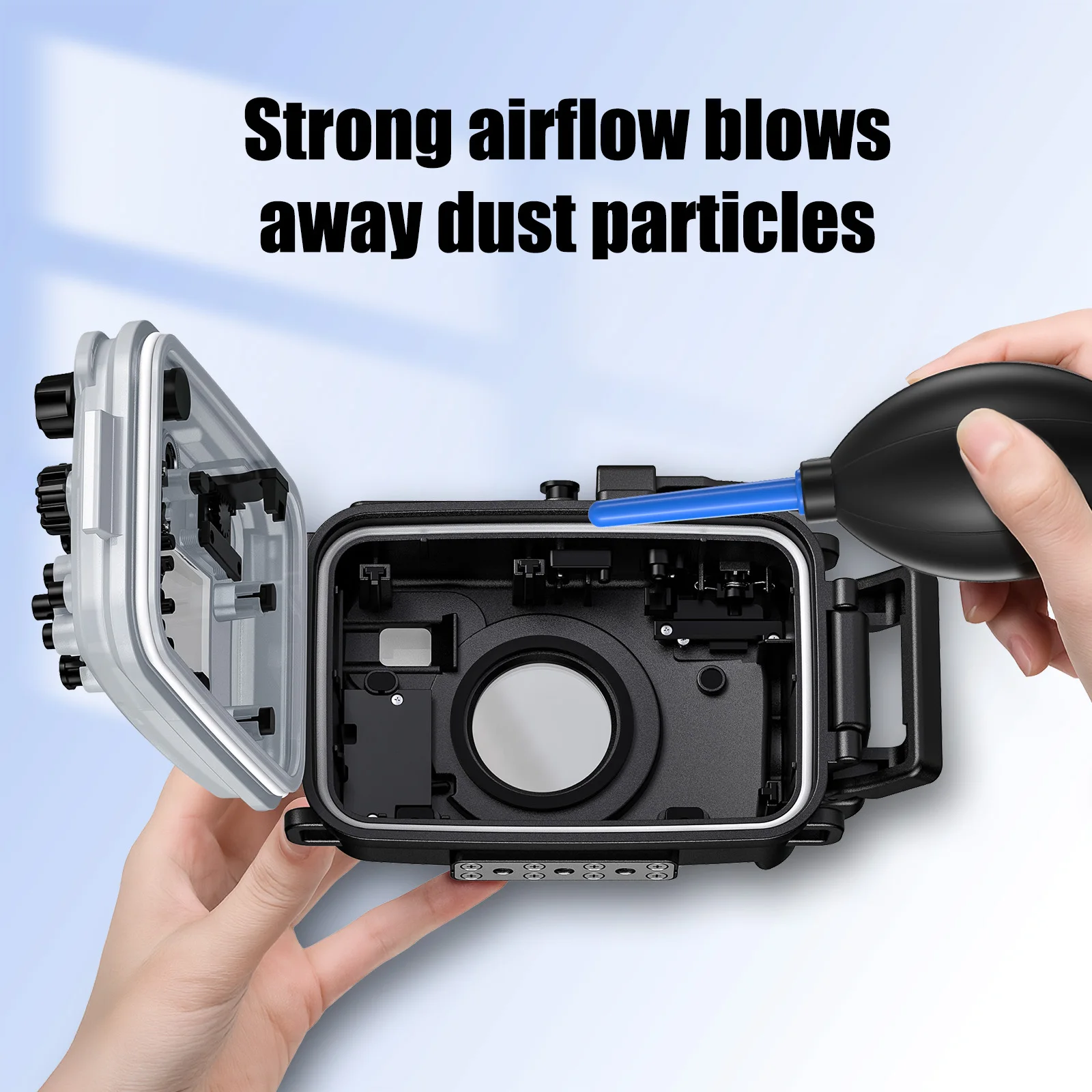 Camera Lens Cleaning Kit with Air Blower Brush Microfiber Cloth & Lens Pen 3-Piece DSLR Dust Removal Tools Set