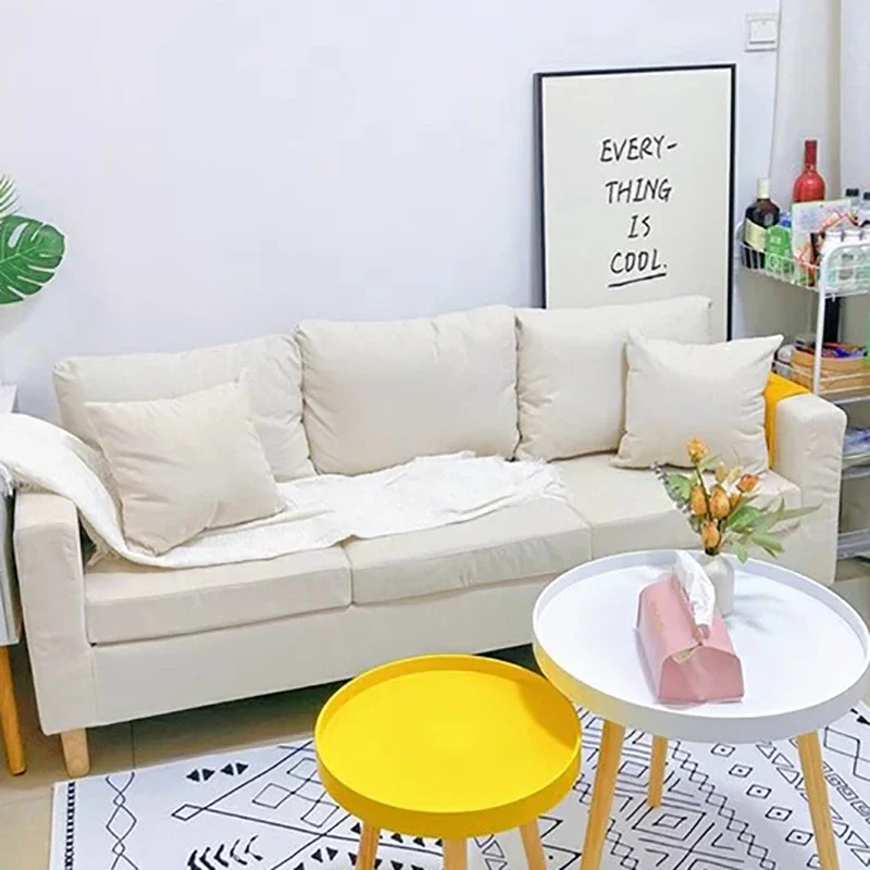 

Industrial Nordic Living Room Sofas Modern Solid Colors Modular Lazy Sofa Chair Floor Unique Armrests Arredamento Home Furniture