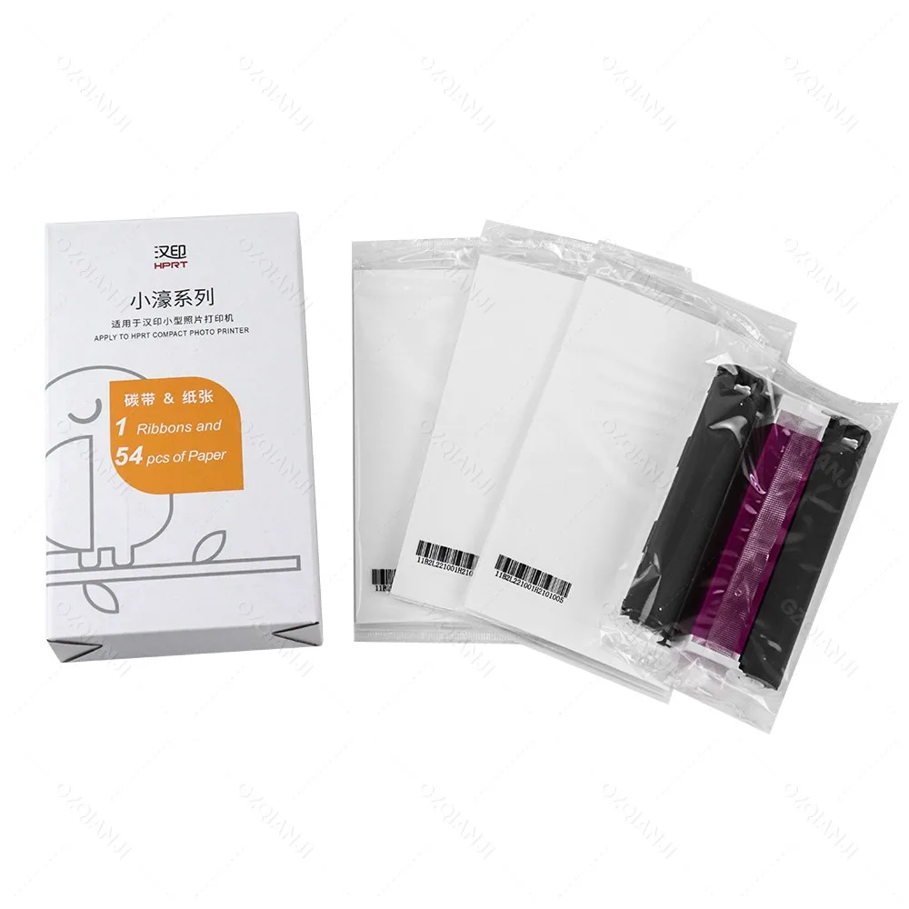 HPRT CP4100 컬러 포토 프린터 4x6인치 블루투스 무선 데스크탑 가정용 승화 프린터 (20매 용지 및 리본 포함)