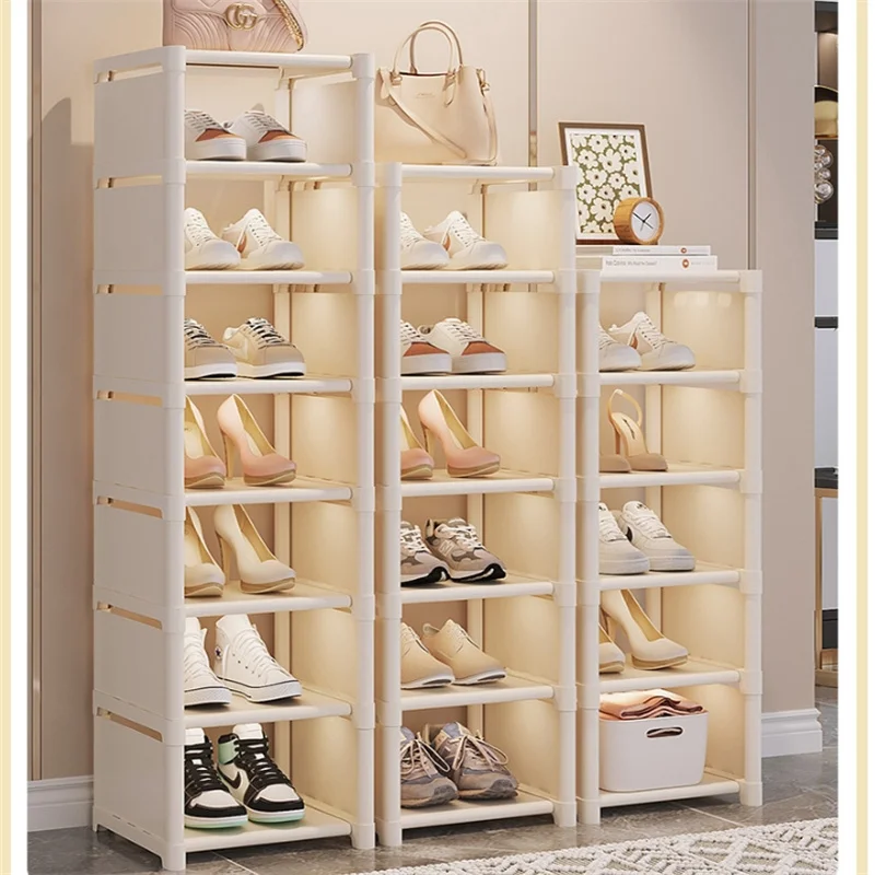 4/5/6/7 Layer Adjustable Shoe Organizer Shoe Rack Organizer Multi-layer Space Saving Rack Wall Corner Stackable Shelf Shoe Rack Shoe Organizer