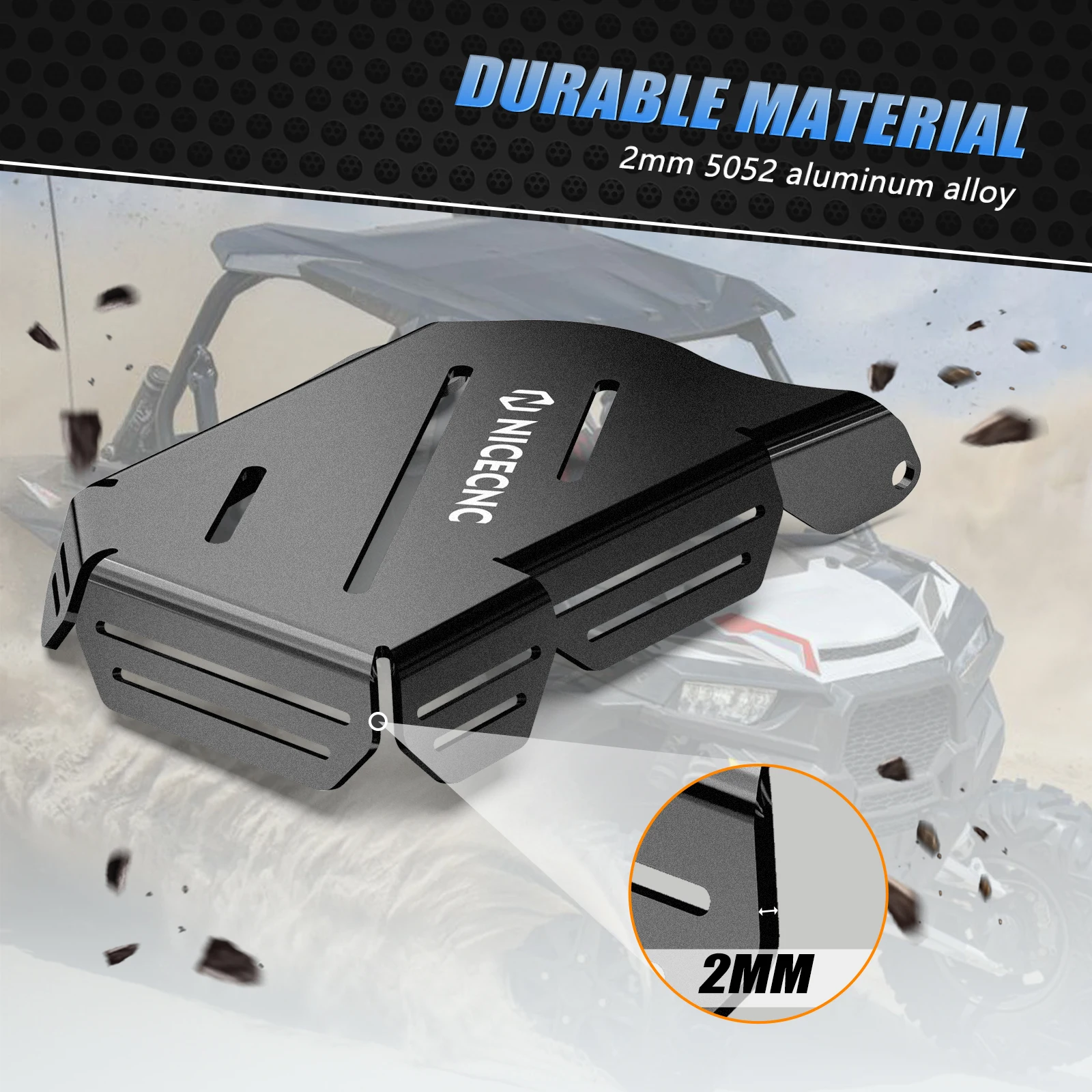 NICECNC Für Polaris RZR XP TURBO UTV Drosselklappengehäuseabdeckung Für Polaris RZR XP4 Turbo EPS 2016 2017 Fox Edition DYNAMIX Edition – Detail 7