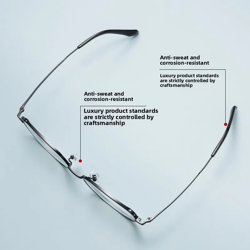 Pure Titanium Blue Light Glasses Men Optical Prescription