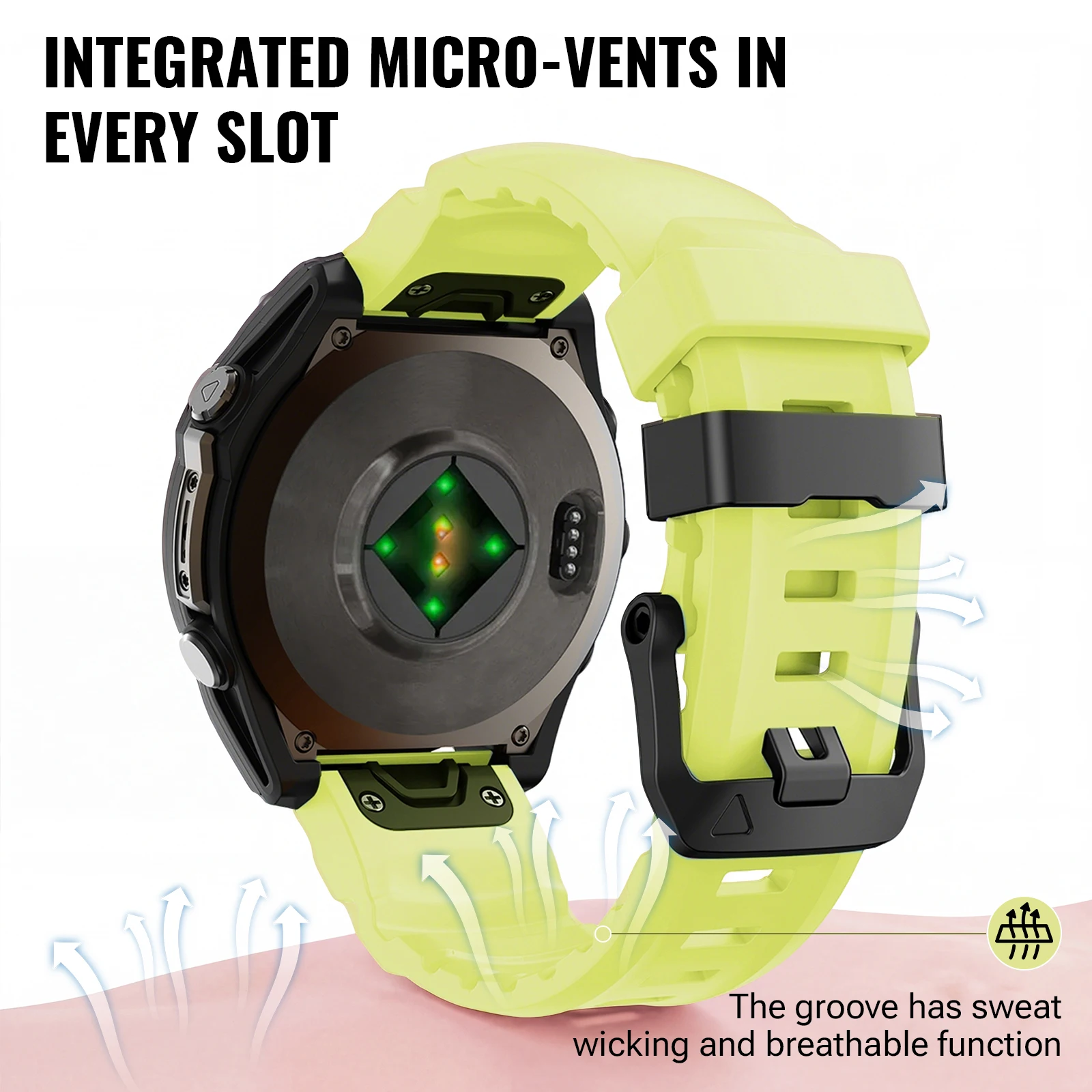 Luminous Silicone Watch Band - Premium Fit & Comfort