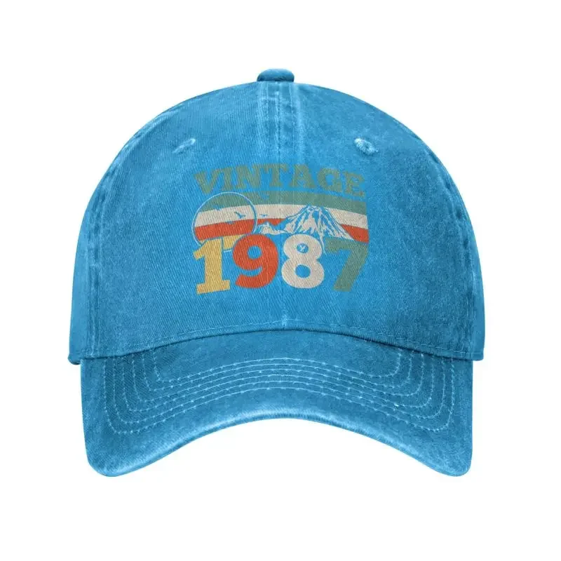 

Custom Cotton Vintage 1987 Birthday Baseball Cap Women Men Breathable Dad Hat Outdoor