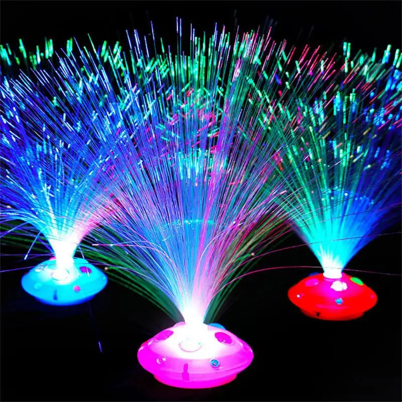 

Led Lamp Widely Used Fiber Optic Lights Battery Not Included Approximately 10 * 32cm Beautiful In Colors Abs Night Light Durable
