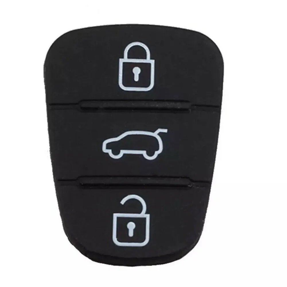 Car Key Shell Replacement 3 Button Rubber Pad Key Shell For HYUNDAI KIA I20 I30 Ix35 Ix20 Rio Flip Remote Car Key Fob Case Cover
